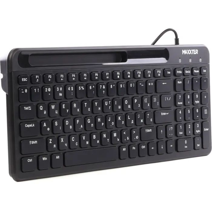 Клавиатура Maxxter KB-01W-UA USB White (KB-01W-UA) изображение 3