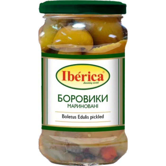 Овощная консервация Iberica Белые грибы (боровики) маринованные 314 г с/б (8436024299410)