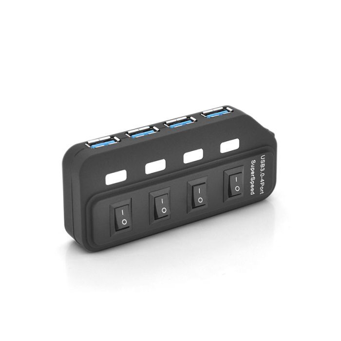 Концентратор Voltronic USB 3.0 to 4xUSB 0.6m with switches (YT-3H4S/2TB)