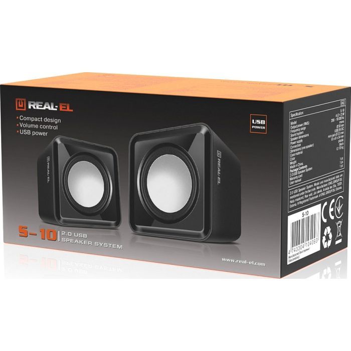 Акустична система REAL-EL S-10 USB Black (EL121100020) зображення 10