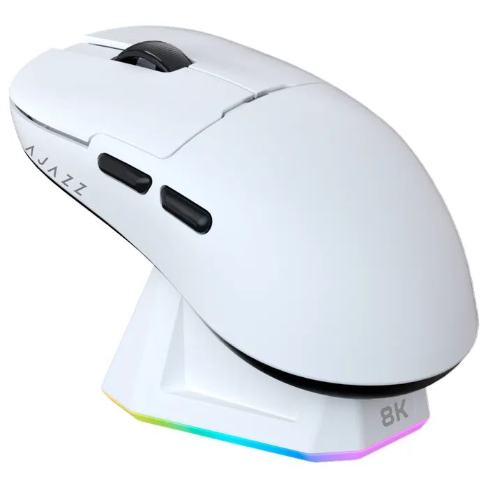 Мишка Ajazz AJ159PRO Wireless/Bluetooth/USB Charging Dock White (AJ159-PRO-W)