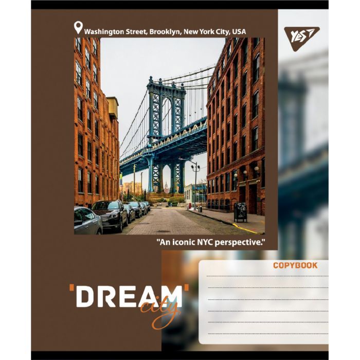 Тетрадь Yes Dream City А5 48 листов клетка (767703) изображение 2