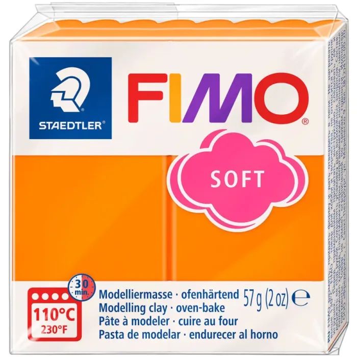 Пластика Fimo Soft, Оранжева, 57г (4006608809638)