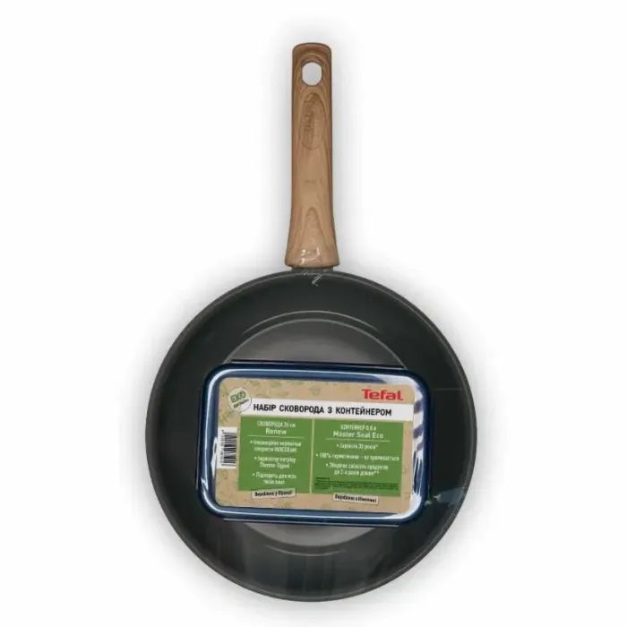 Сковорода Tefal Renew + контейнер Tefal Master Seal Eco 26 см, 0.8л (C4250543) изображение 5