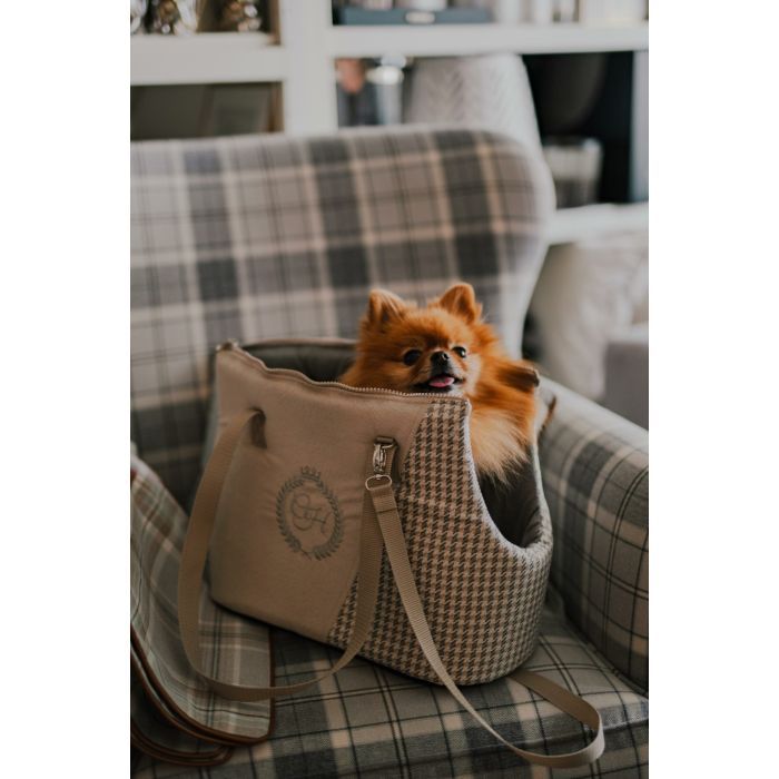 Переноска для тварин Chloe's Home Tallinn ecru 42х22х28 см бежева (CLH7778) зображення 2