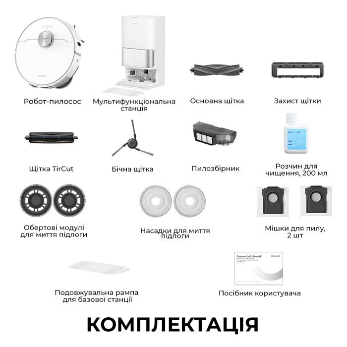 Пылесос Dreame L40 Ultra AE White (RLL77SE) изображение 3