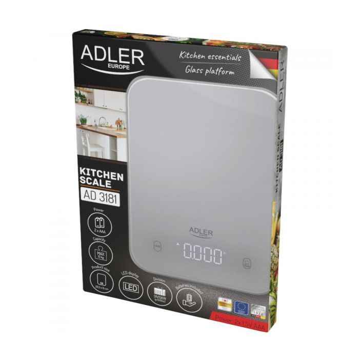 Весы кухонные Adler AD 3181 grey изображение 4