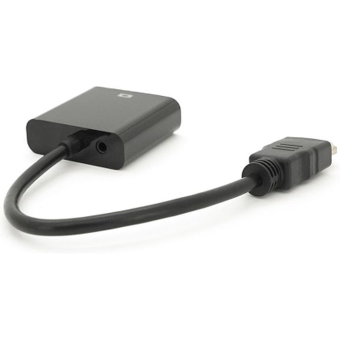 Перехідник HDMI M to VGA F + Audio 0.1m 4K/2K black Voltronic (YT-C-HDMI(M)/VGA(F)+AUX-B) зображення 2