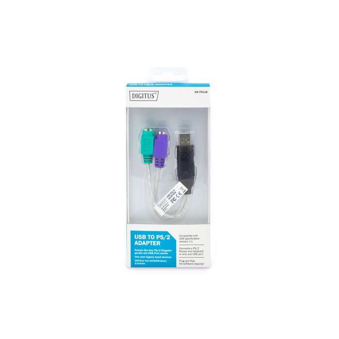 Переходник USB AM to PS/2 Digitus (DA-70118) изображение 2