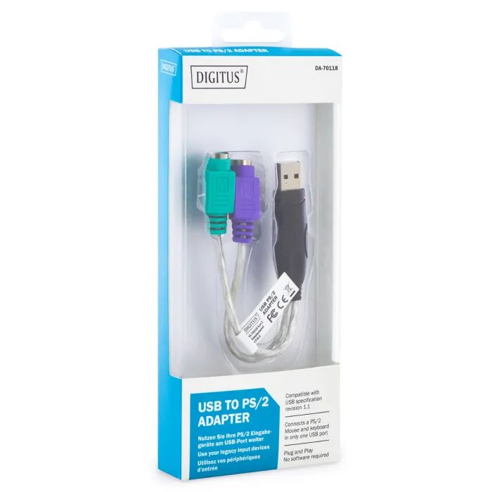 Переходник USB AM to PS/2 Digitus (DA-70118) изображение 3