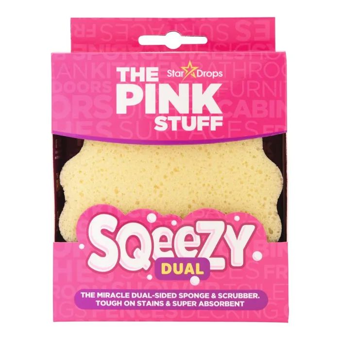 Губка для прибирання The Pink Stuff Sqeezy Dual Sided Двостороння 1 шт. (5060033823453) зображення 2
