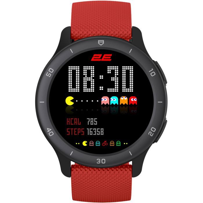 Смарт-часы 2E Motion GT2 47mm Black-red + ремінець зелений (2E-CWW21BKRD-WS) изображение 3