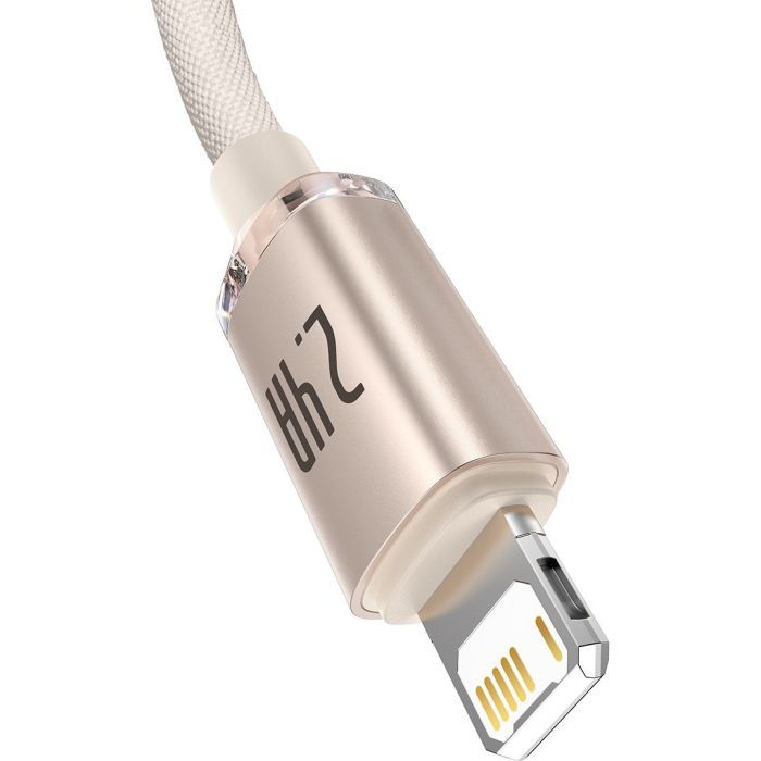 Дата кабель USB 2.0 AM to Lightning 1.2m 2.4A blue Baseus (CAJY000003) зображення 2
