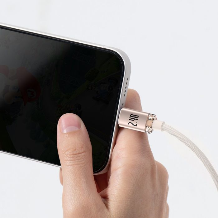 Дата кабель USB 2.0 AM to Lightning 1.2m 2.4A blue Baseus (CAJY000003) зображення 6