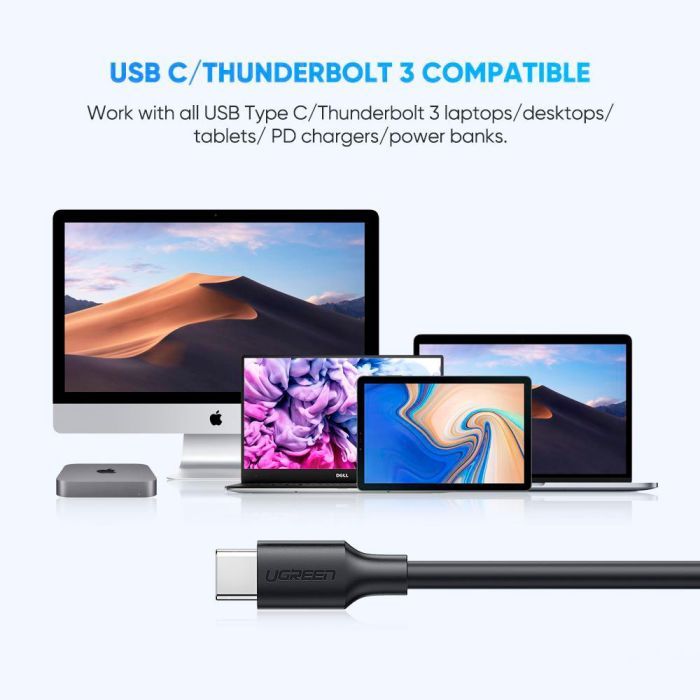 Дата кабель USB-C 3.1 to Micro USB 3.0 1.0m 3A US312 black Ugreen (20103) изображение 6