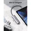 Концентратор Ugreen USB-C to 3xUSB 3.0 + HDMI + SD/TF CM195 gray (70410) зображення 3 Концентратор Ugreen USB-C to 3xUSB 3.0 + HDMI + SD/TF CM195 gray (70410) зображення 3