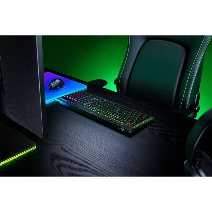 Клавиатура Razer BlackWidow V4 Low-Profile Wireless/Bluetooth/USB Green switch UA Black (RZ03-05270100-R3M1) изображение 10