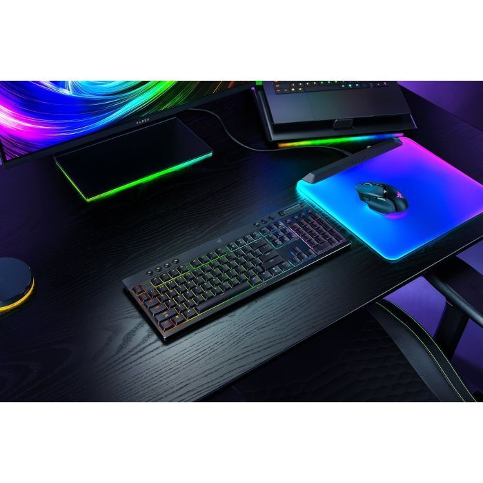 Клавиатура Razer BlackWidow V4 Low-Profile Wireless/Bluetooth/USB Green switch UA Black (RZ03-05270100-R3M1) изображение 11