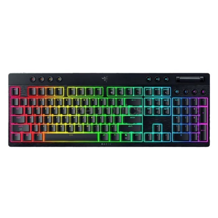 Клавиатура Razer BlackWidow V4 Low-Profile Wireless/Bluetooth/USB Green switch UA Black (RZ03-05270100-R3M1)