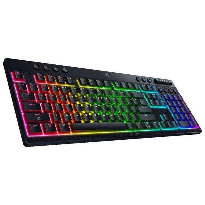 Клавиатура Razer BlackWidow V4 Low-Profile Wireless/Bluetooth/USB Green switch UA Black (RZ03-05270100-R3M1) изображение 2
