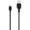 Дата кабель USB 2.0 AM to Lightning 1.0m 2.1A NB103 black XO (6920680862702)