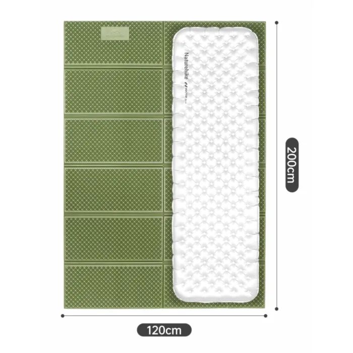 Туристический коврик Naturehike CNK2450WS044 подвійний 200x120х1,8см синій (6927595791097) изображение 2