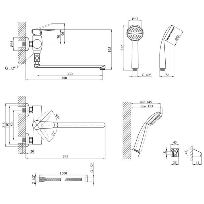 Смеситель Kroner KRM Elbe - C072 изображение 9