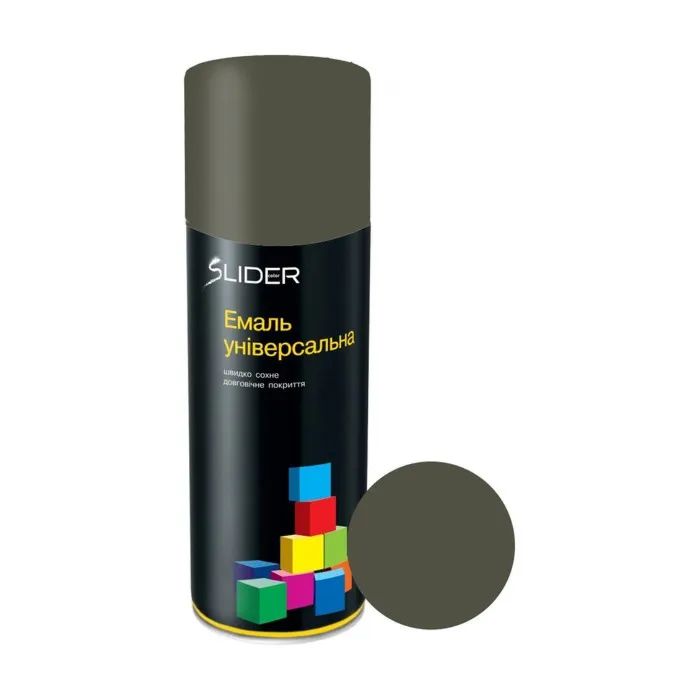 Аерозольна фарба для автомобіля SLIDER 6031 бронз-зелен. МАТ, 400мл (000023341)