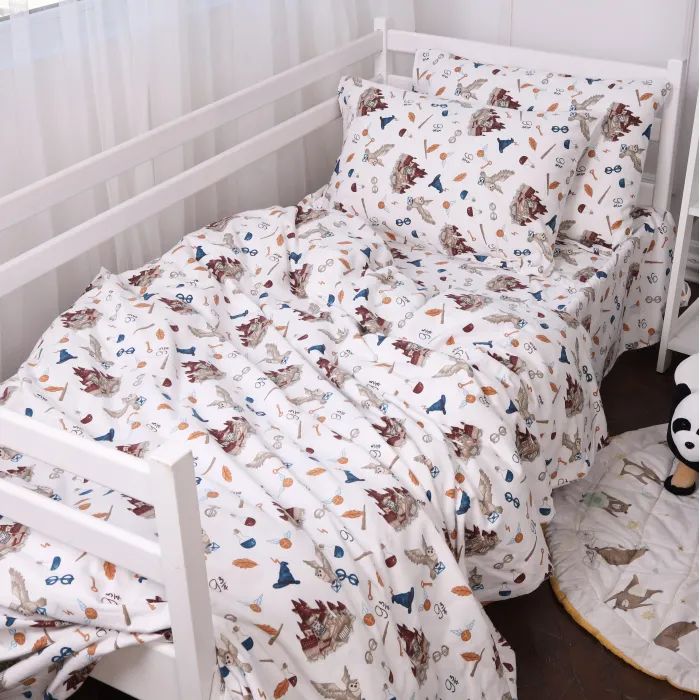 Постельное белье MirSon 013 Harry Potter Фланель 2x143x210 Семейный (2200009653636)