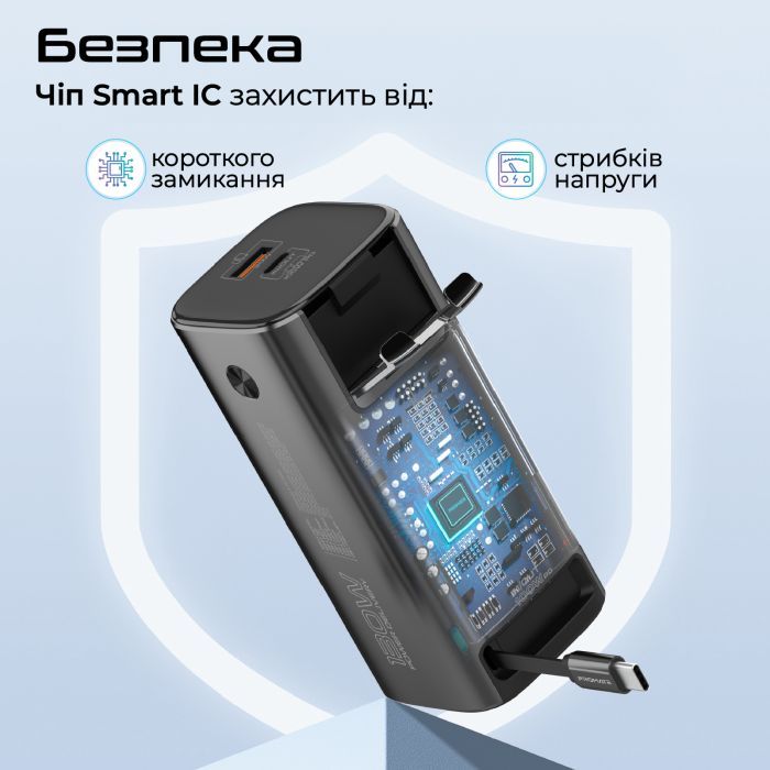 Батарея універсальна Promate 20000mAh PD/130W (titan-130rc) зображення 8
