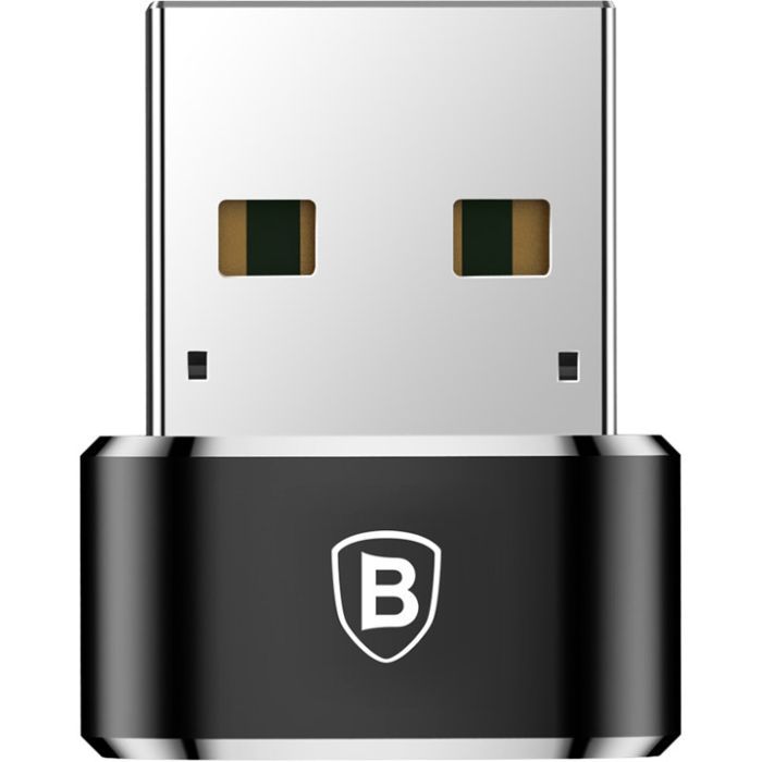Переходник USB 2.0 AF to USB-C black Baseus (CAAOTG-01) изображение 3