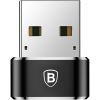 Переходник USB 2.0 AF to USB-C black Baseus (CAAOTG-01) изображение 3