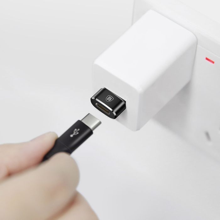 Переходник USB 2.0 AF to USB-C black Baseus (CAAOTG-01) изображение 4