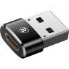 Переходник USB 2.0 AF to USB-C black Baseus (CAAOTG-01)