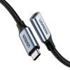 Дата кабель USB-C M/F 0.5m 5A USB 3.1 Gen2 10Gbps black Ugreen (80810) изображение 2