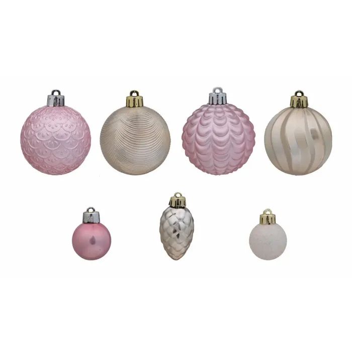Елочная игрушка Chomik пластикові кульки матові 16 шт, 3 см, салатовий, рожевий, блакитний (5900779832923) изображение 2