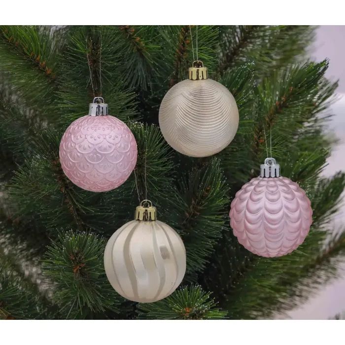 Елочная игрушка Chomik пластикові кульки матові 16 шт, 3 см, салатовий, рожевий, блакитний (5900779832923) изображение 3