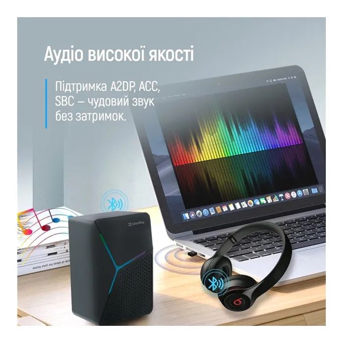 Bluetooth-адаптер ColorWay Bluetooth BT 5.0 (CW-AD-BT50) зображення 10
