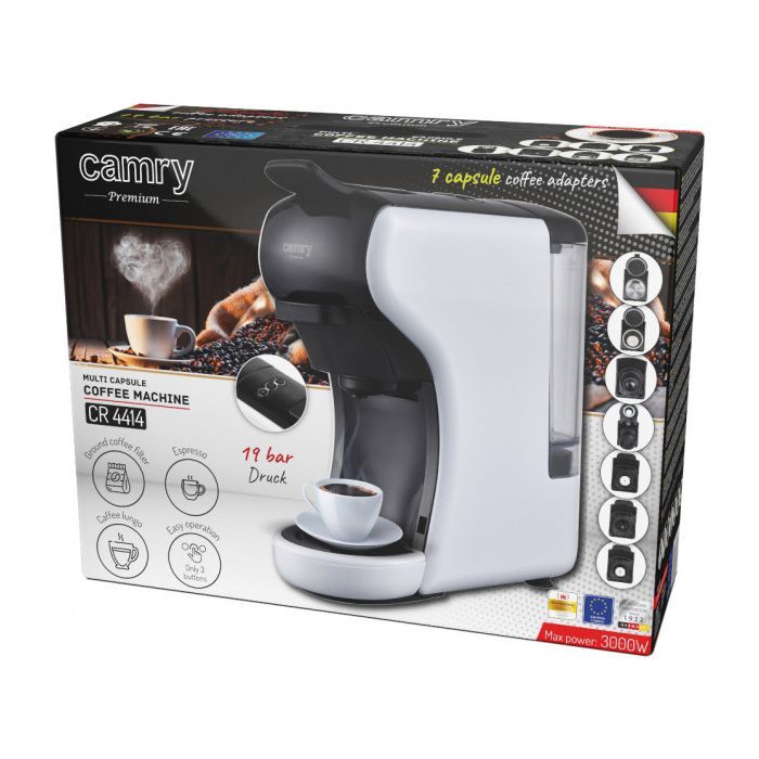 Капсульная кофеварка Camry CR 4414 white изображение 10