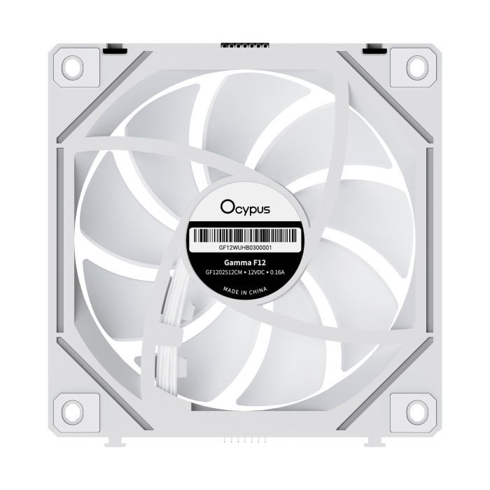 Кулер до корпусу OCYPUS GAMMA F12 UNI WH ARG (GAMMA-F12-WH3AM00U-GL) зображення 5
