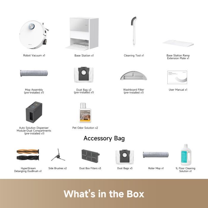 Пылесос Dreame Aqua 10 Ultra Roller Complete Black (RLH71DE-1-bl) изображение 34