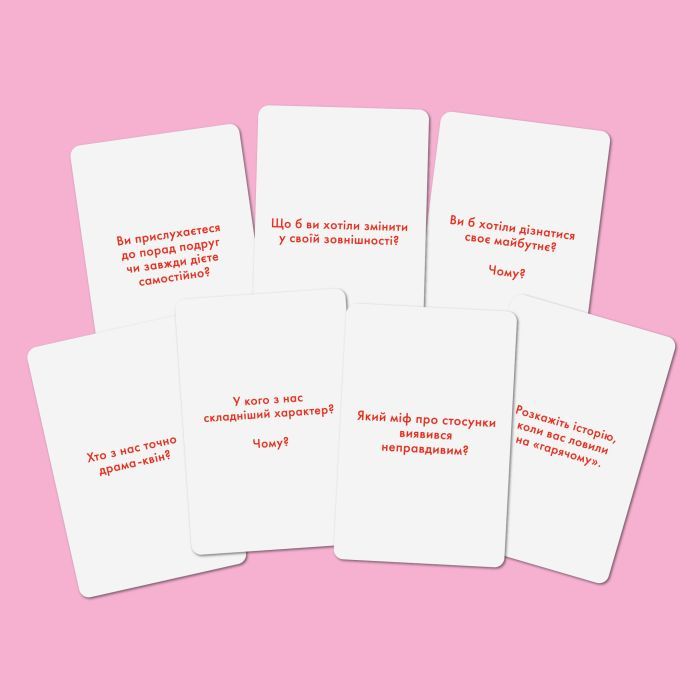 Настільна гра 18+ Orner Розмовна гра Розкажи мені все! Girl’s edition (укр.) (1928) зображення 9