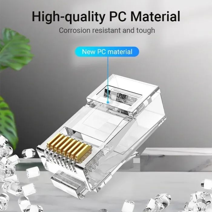 Конектор RJ45 UTP Cat.6 Modular 10 шт. Vention (IDDR0-10) зображення 5
