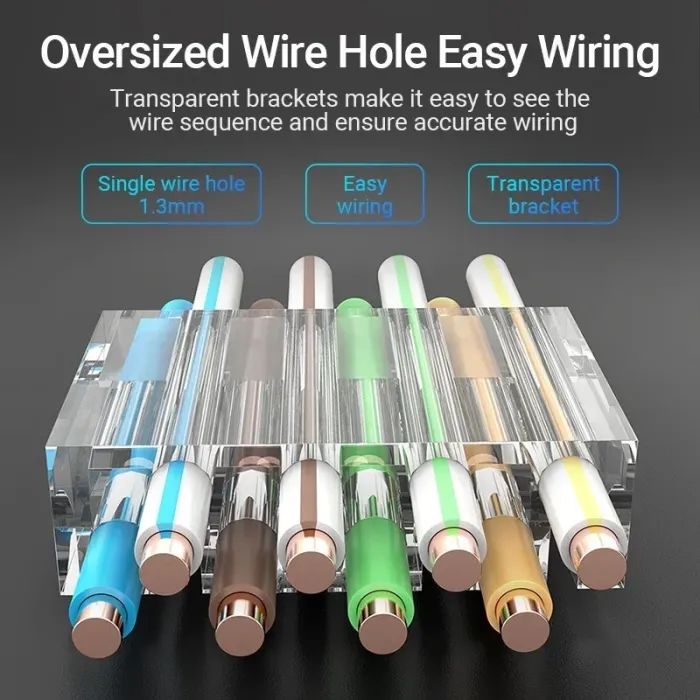 Конектор RJ45 UTP Cat.6 Modular 10 шт. Vention (IDDR0-10) зображення 7