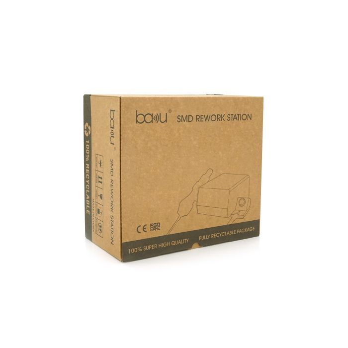 Паяльная станция Bakku BK-601D+ цифровая индикация, фен, паяльник (BK-601D+) изображение 7