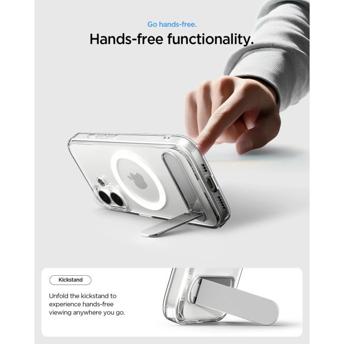 Чехол для мобильного телефона Spigen Ultra Hybrid S MagFit iPhone 17 Clear White (ACS09981) изображение 2