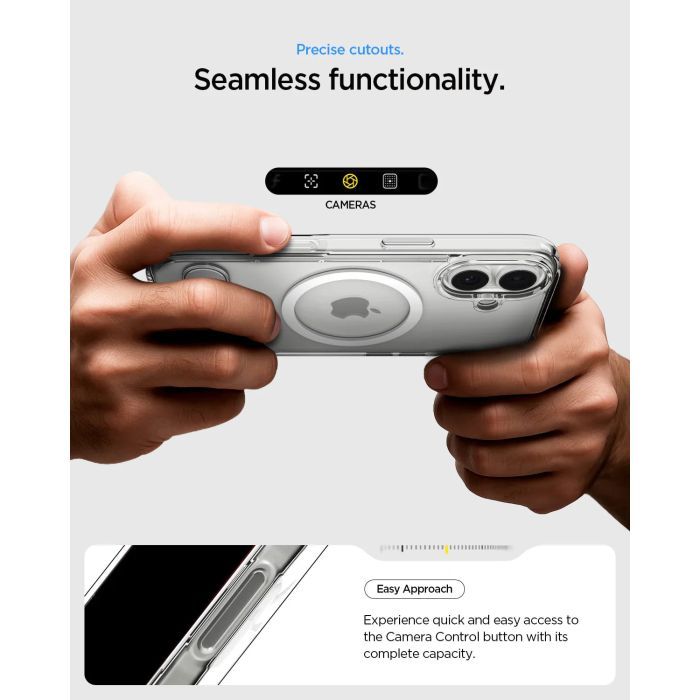 Чехол для мобильного телефона Spigen Ultra Hybrid S MagFit iPhone 17 Clear White (ACS09981) изображение 4