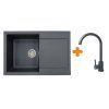 Мийка кухонна Adamant Horizon графіт + змішувач (182496911513)