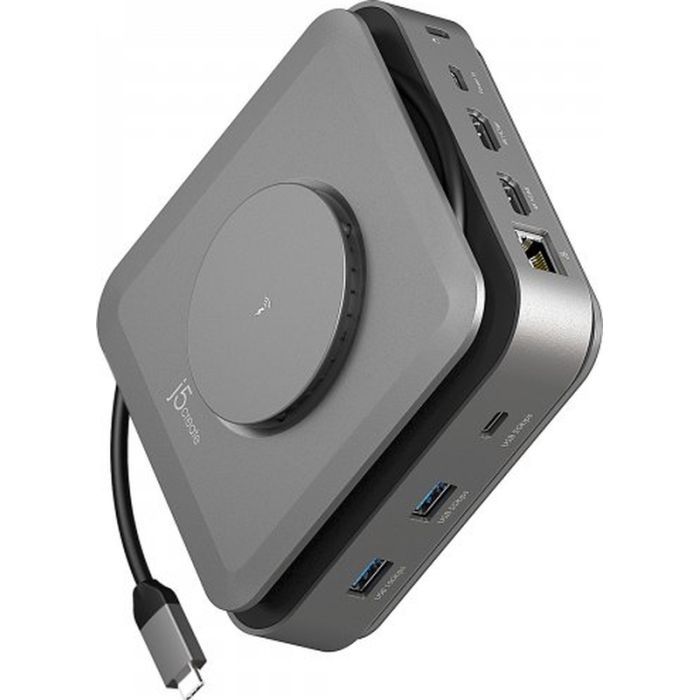 Порт-реплікатор J5create Dock-Station USB-C 10-in-1 (HDMI/PD/USB-A/USB-C/LAN) (JCD3199-N)