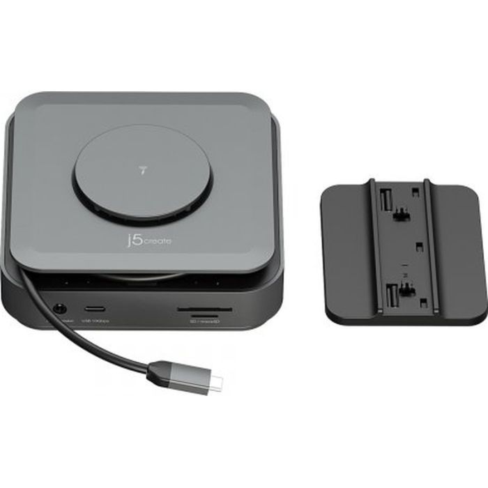 Порт-реплікатор J5create Dock-Station USB-C 10-in-1 (HDMI/PD/USB-A/USB-C/LAN) (JCD3199-N) зображення 4